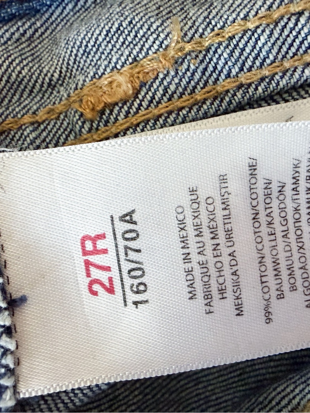 Polo Ralph Lauren Women's Jeans 27 The Waverly Straight Crop Star Patchwork Pant - Picture 7 of 9